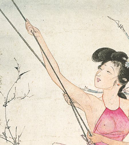 永宁县-胡也佛的仕女画和最知名的金瓶梅秘戏图
